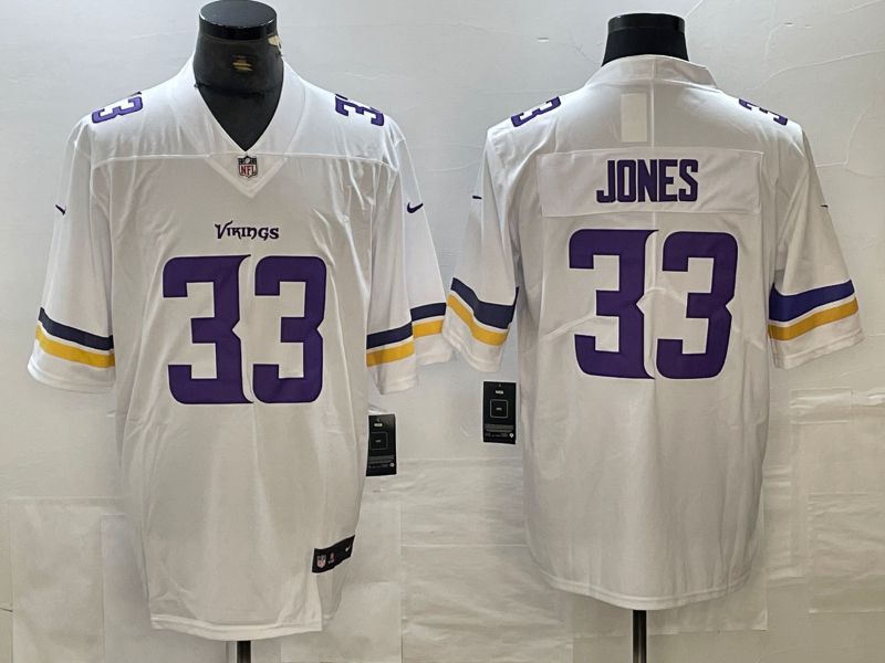 Men Minnesota Vikings #33 Jones White 2024 Nike Vapor Untouchable Limited NFL Jersey